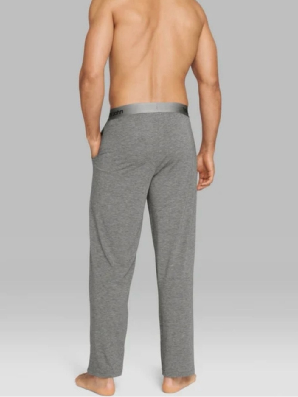 Tommy John Second Skin Lounge Pants Pajamas Sleepwear, Grey, Large